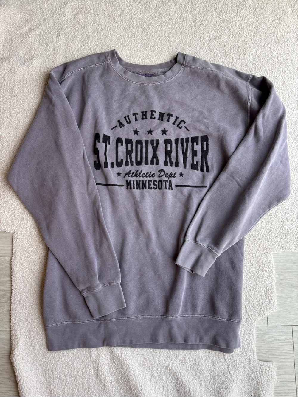 Comfort Colors St. Croix River Oversized Crewneck Sweatshirt - Purple Mauve